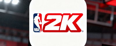 2K Games合作伙伴logo，NBA2K系列游戏开发商2K的标志性红白配色logo
